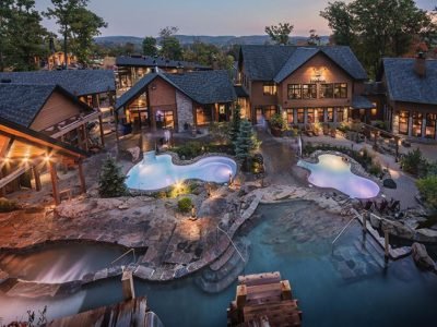 Luxury Nordic spa-style retreat with hot pools in Caledon near SouthCal Homes